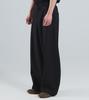 Beoteunseoul Front Cut Curved Spandex Slacks (Black)