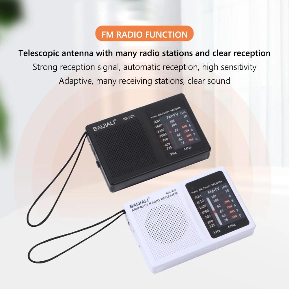Mini Radio AM FM Battery Operated Portable Radio Best Reception Longest Lasting For Running Walking Home Soundbox