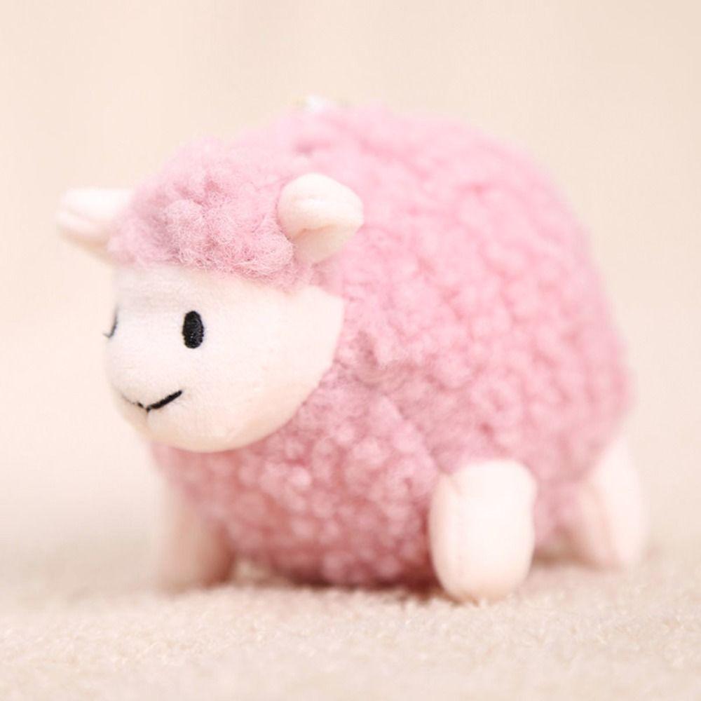 Stuffed Keychain Lamb Plush Pendant Chubby Lamb Plush Toy  Keyrings Accessories