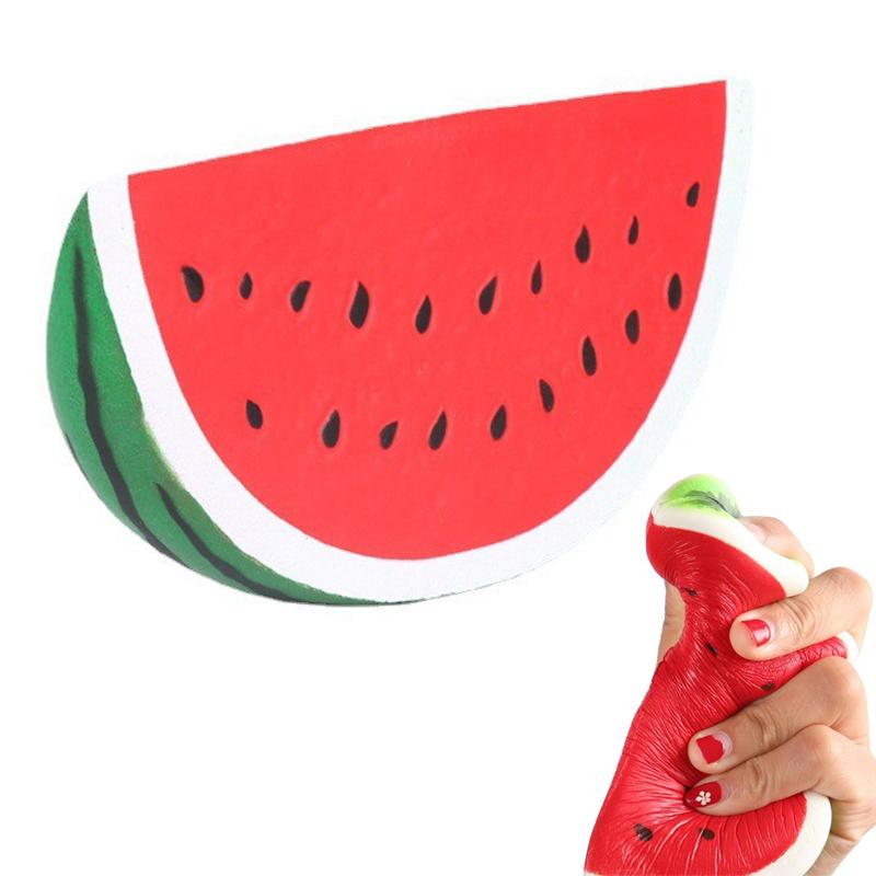 Watermelon Fruit Squishies Toys Slow Rising Stress Relief Sensory Toys Watermelon Stress Ball Summer Party Gifts for Kids Adult