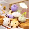 Steamed Plush Dumpling Buns Keychain Backpack Pp Cotton Stuffed Animal Gift Toy