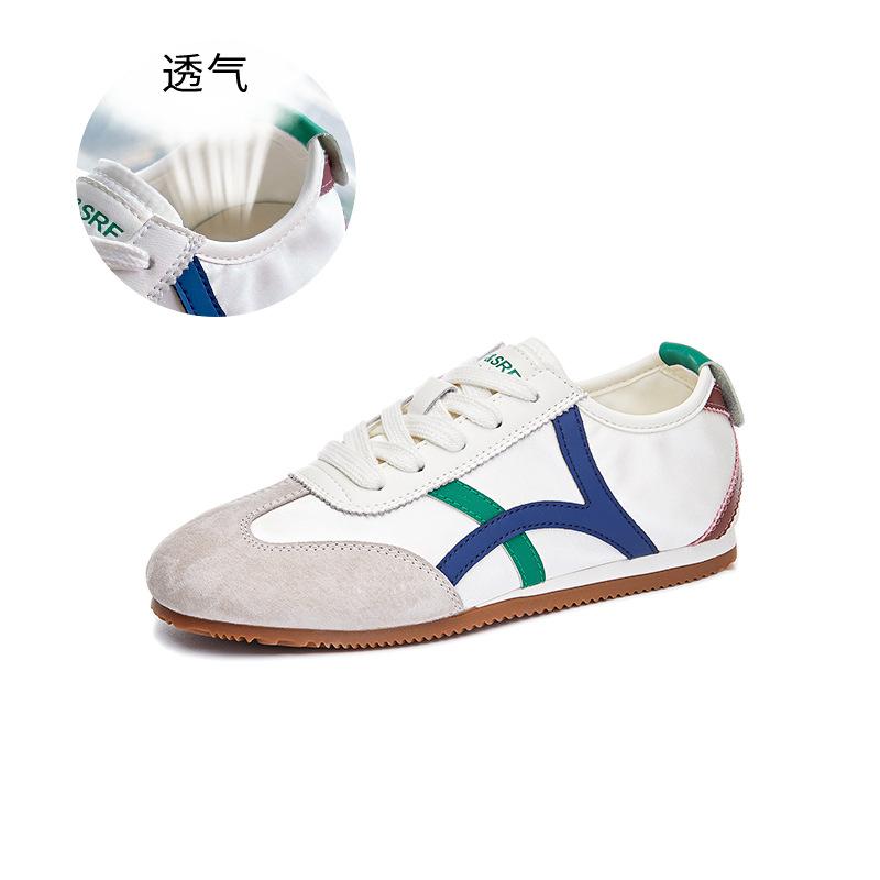 Leather Forrest Gump shoes women's 2025 summer new flat-bottomed sports little white shoes women's breathable casual shoes women's lightweight women's