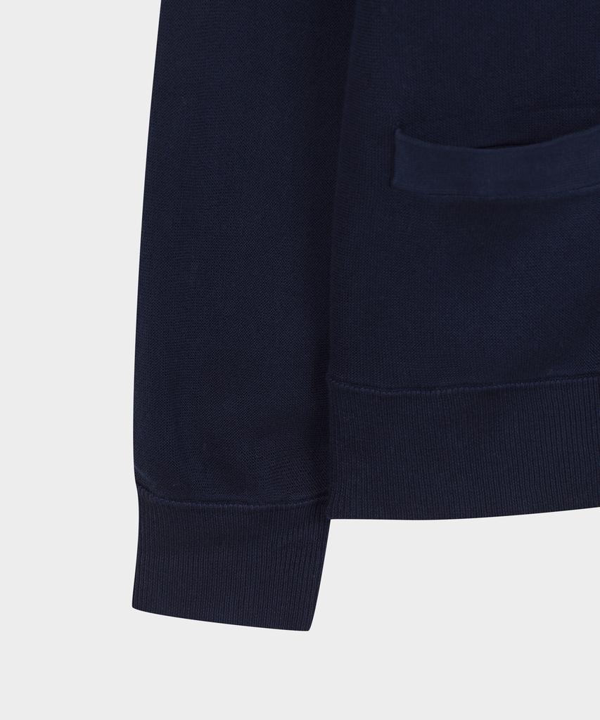 Brooks Brothers Supima Cotton Contrast Cardigan (Navy) (Bbwcmmf301)