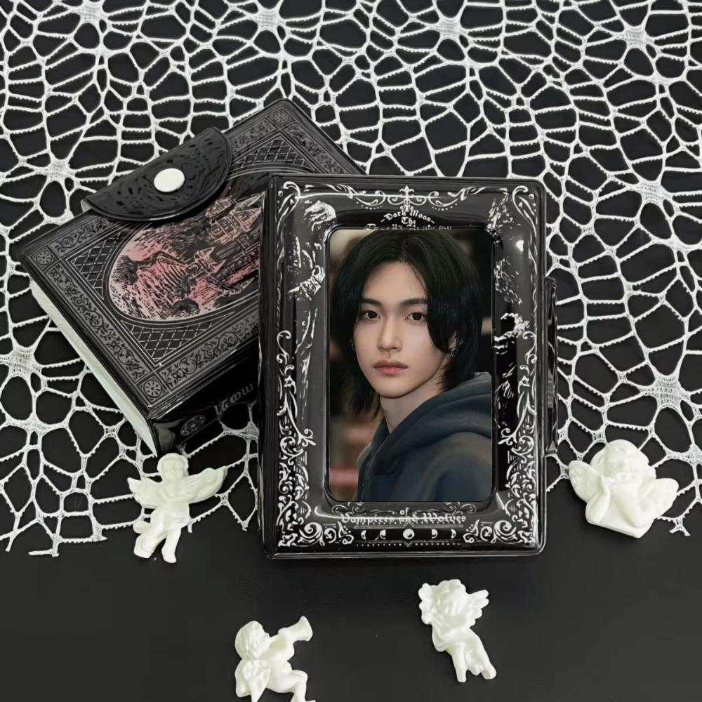 PVC Card Album Gothic Dark Style Idol Card Collect Book Mini Photocard Binder Unisex