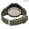 CREPHA Digital Watch TELVA Multifunctional Water Resistant Stopwatch Large Screen Urethane Strap Khaki Sports Watch (Klepha) (5 ATM) Men's TE-D281-KH
