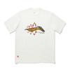 Li Ning Skateboard Series Printed Letter Round Neck Pullover Short Sleeve T-Shirt Unisex T-Shirt Off-White AHSU931-2