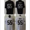 NFL Raiders 55 Jones Embroidered Football Jersey Mens Sports Game Uniform
