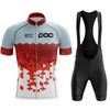 Rcc Poc Men's Cycling Jersey Set Summer Cycling Clothing Mtb Bike Clothing Uniform Maillot Ropa Ciclismo Cycling Suit 2024