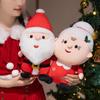 Christmas Santa Claus, Snowman, and Reindeer Plush Toy Decorations