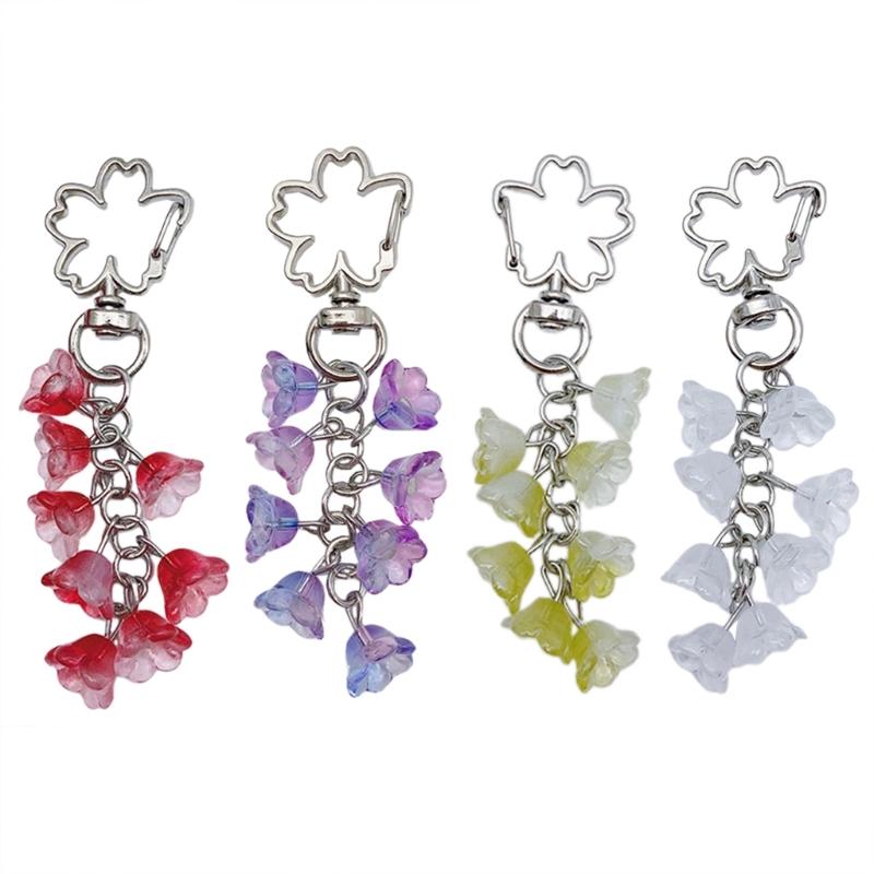 Bunter Blumenanhänger Schlüsselanhänger Blumenanhänger Schlüsselanhänger für Handys Taschen