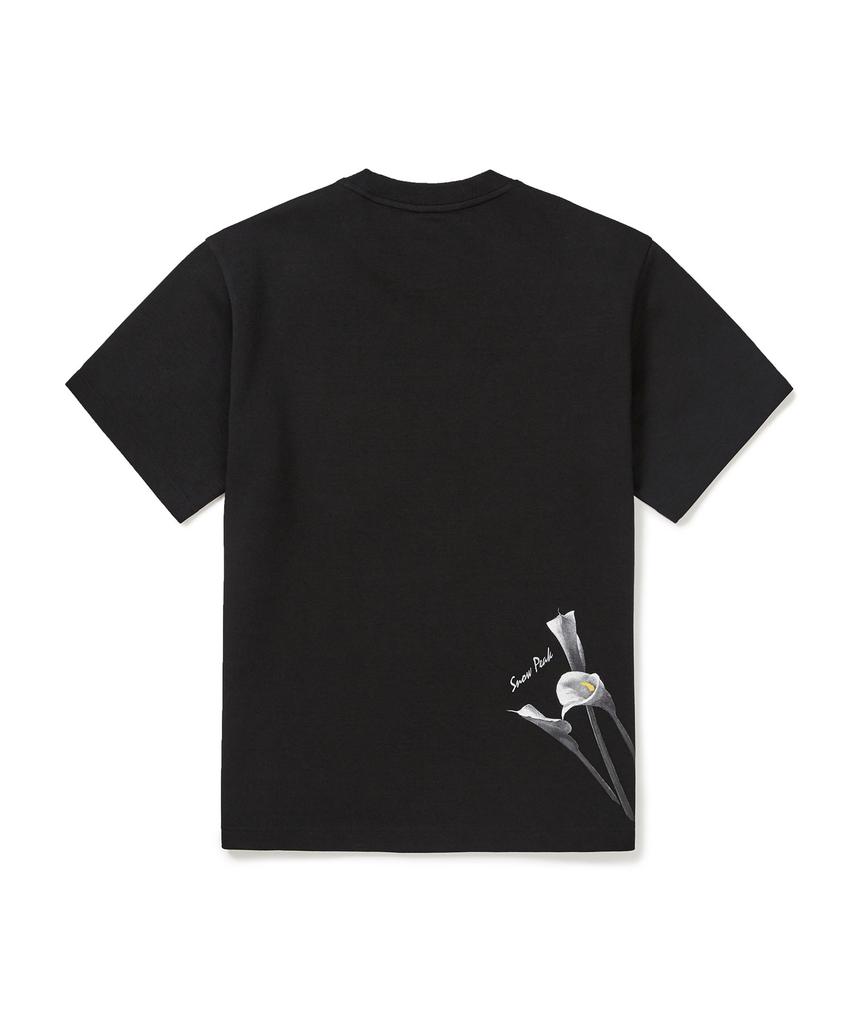 SNOWPEAK APPAREL Collared Graphic Short Sleeve T-Shirt (S24Fmfts34) Black