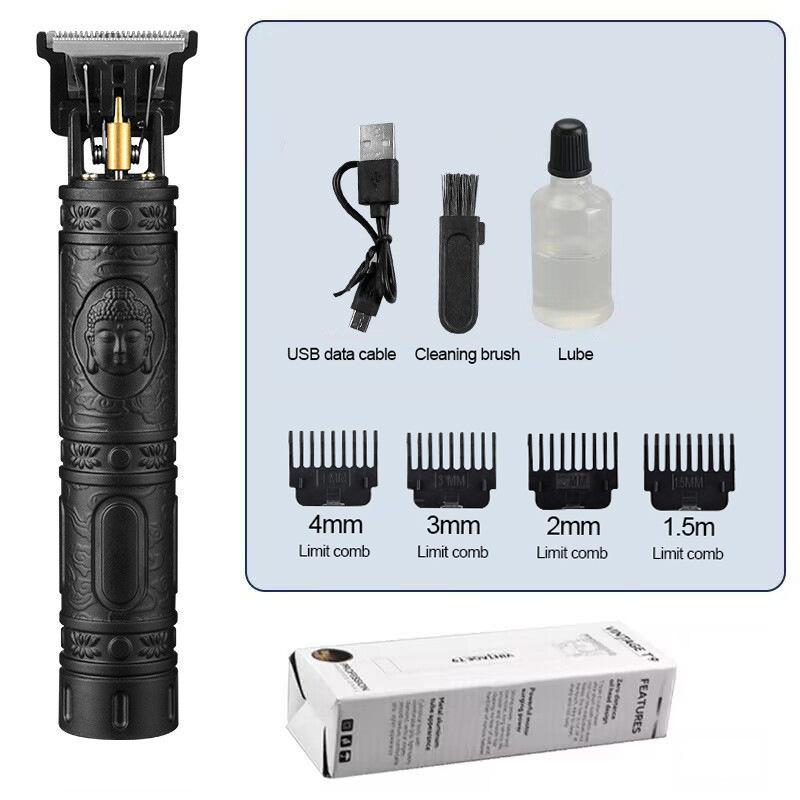 Professioneller elektrischer USB-Haarschneider für Männer, Trimmer und Bartschneider für Glatzenköpfe im Barbershop