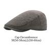 Fashion Vintage Men Beret Hats Warm Casual Newsboy Cap Classic Big Size Flat Hat Men