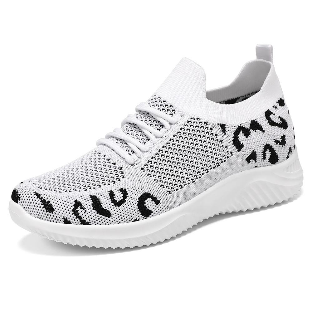 

Женская обувь лето новая дышащая одинарная обувь летно-тканая спортивная обувь повседневная обувь для бега 43