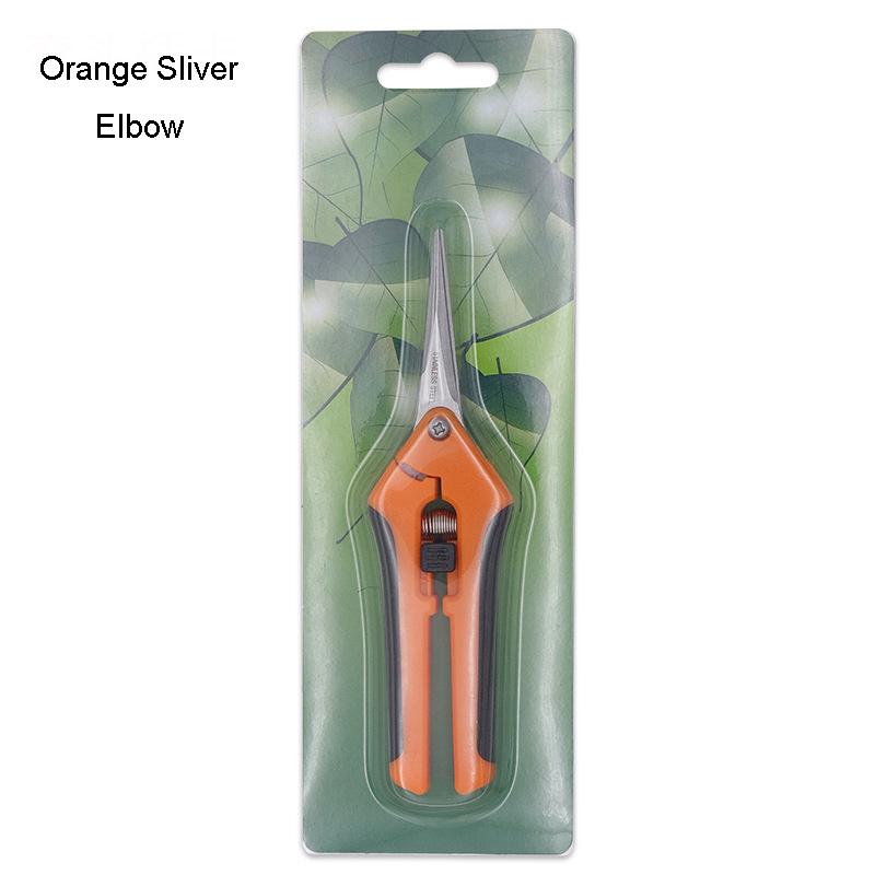 Stainless Steel Multifunctional Pruning Shears Fruit Flower Branch Shears Straight Elbow Garden Gardening Scissors