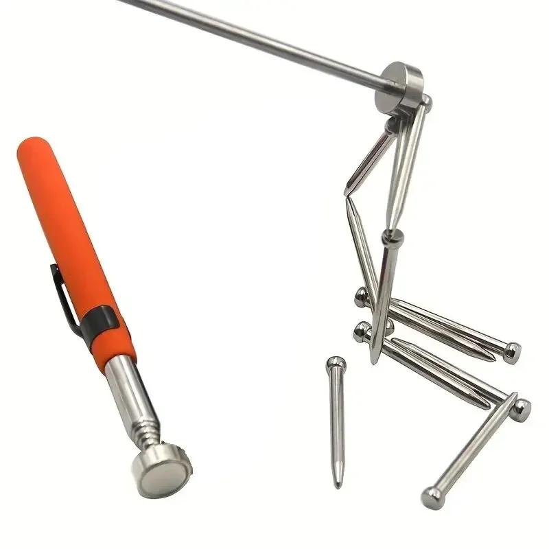 2pcs Magnetic Pen Shaped Pickup Tool Retractable Telescopic Pickup Stick for Electronics Telescopic Reach