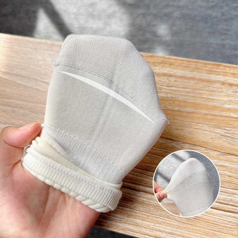 5 Pairs of Summer Thin Women's Combed Cotton Right-angle Socks, Women's Sweat-absorbing and Odor-proof Cotton Socks, Boneless Short Socks