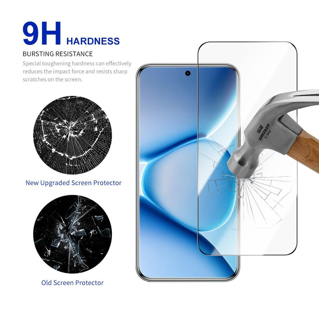 RURIHAI 10Pcs For Xiaomi Redmi Note 15 Pro 5G High Aluminium-Silicon Glass Film 0.26mm 2.5D Screen Protector