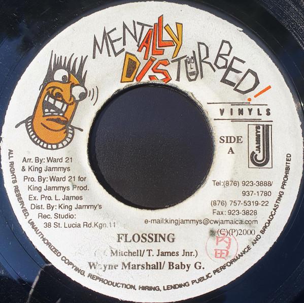 7inch Record WAYNE MARSHALL / TREVOR 'BABY G' JA - Flossing NONE Mentally Distur 2000 Jamaica Reggae, Ska & Dub Used