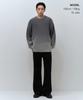 Musinsa Standard Gradient Ribbed Crew Neck Knit [Charcoal Gray]