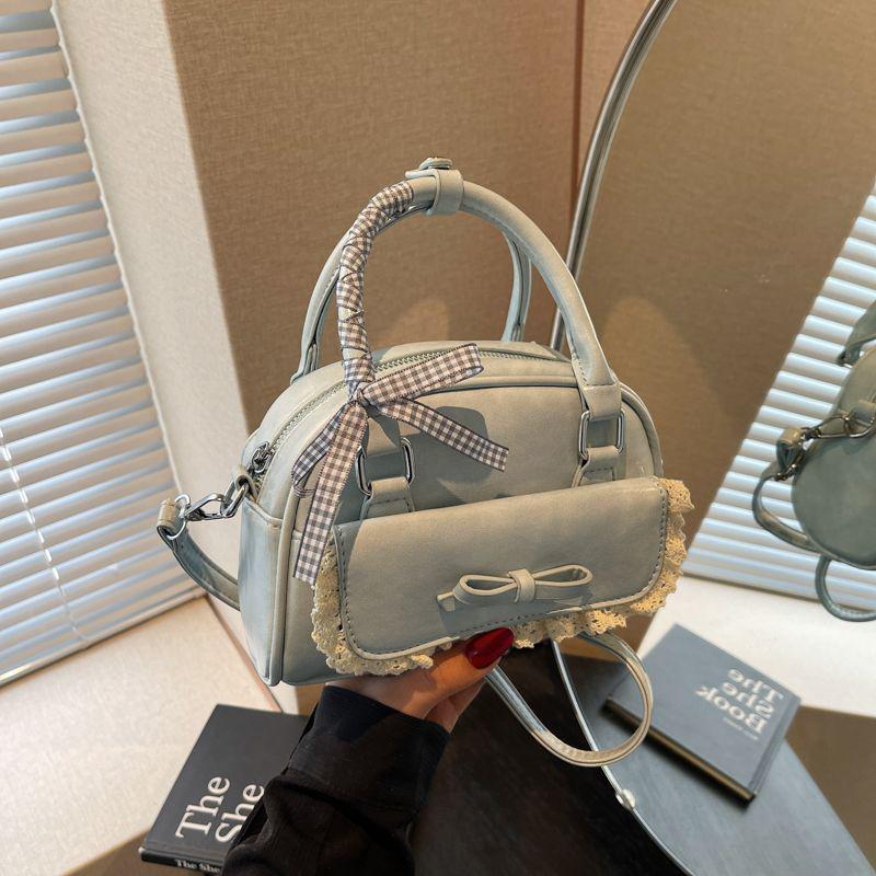 

Niche Women s High-End Versatile Crossbody Bowling Handbag синий