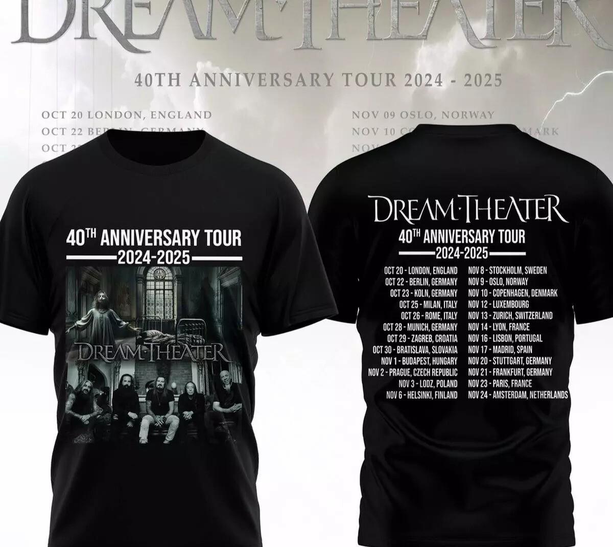 Dream Theater 40th Anniversary Tour 2026-2026 3D T-Shirt XL