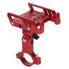 Bike Phone Mount Holder 360 Degree Rotatable Red Aluminum Alloy Handlebar Mounted Cell Phone Holder for Motorcycle