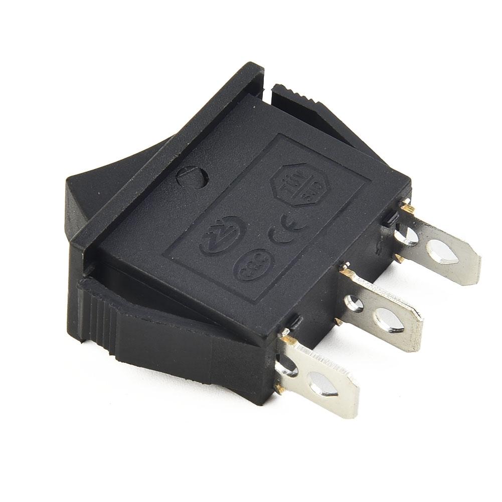 Rocker Switches Part 12V 3 Position Accessory Black