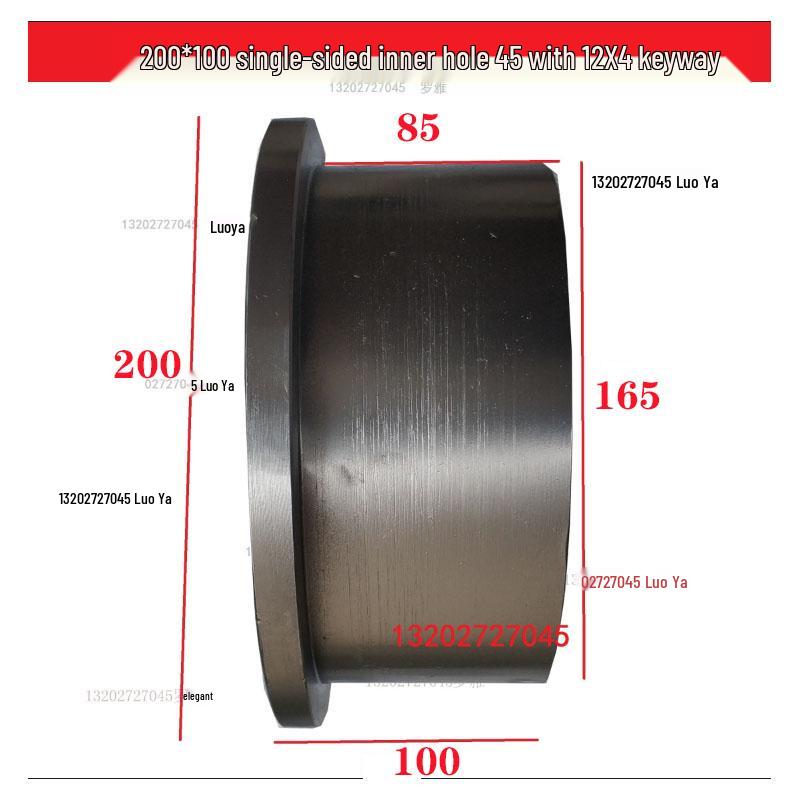 Electric Rail Cart Drive Wheel with Keyway - Internet Celebrity AGV Pulley Train Wheel