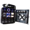 Mini Bar with Wooden Rack for Home Canister Bar Father's Day Gift Custom 20L Black Matte Fuel Metal Jerry Can