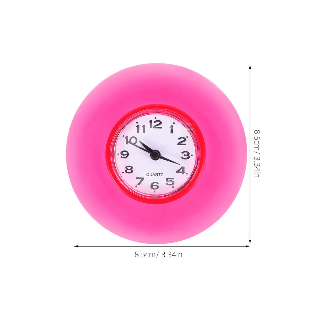 Suction Cup Bathroom Clock Waterproof Fog Resistant Mirror Display Clear Time Reading for Shower Wall Mounted Silent Timer