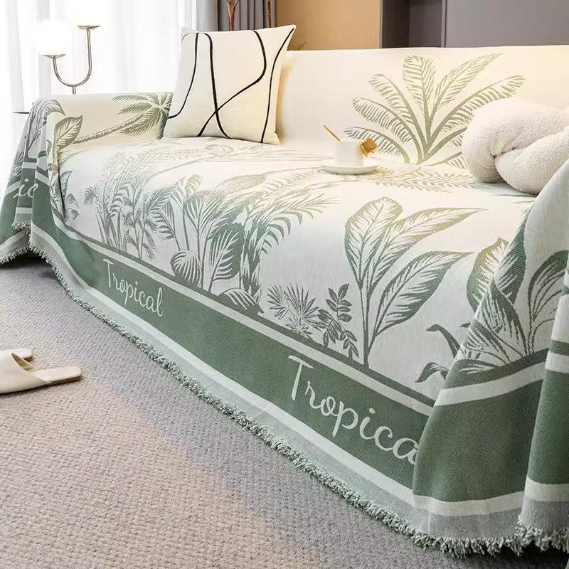 

Maple Leaf Chenille Sofa Cover Universal All Seasons One Piece Large Dust Proof Living Room Sofa Towel 180*130cm