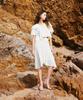 Aiseugadeuneiogongpal Crepe Knee Length Skirt_Ecru