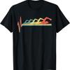Swimming Swimmer Heartbeat Retro T Shirt - Men's Summer Cotton Graphic Tee