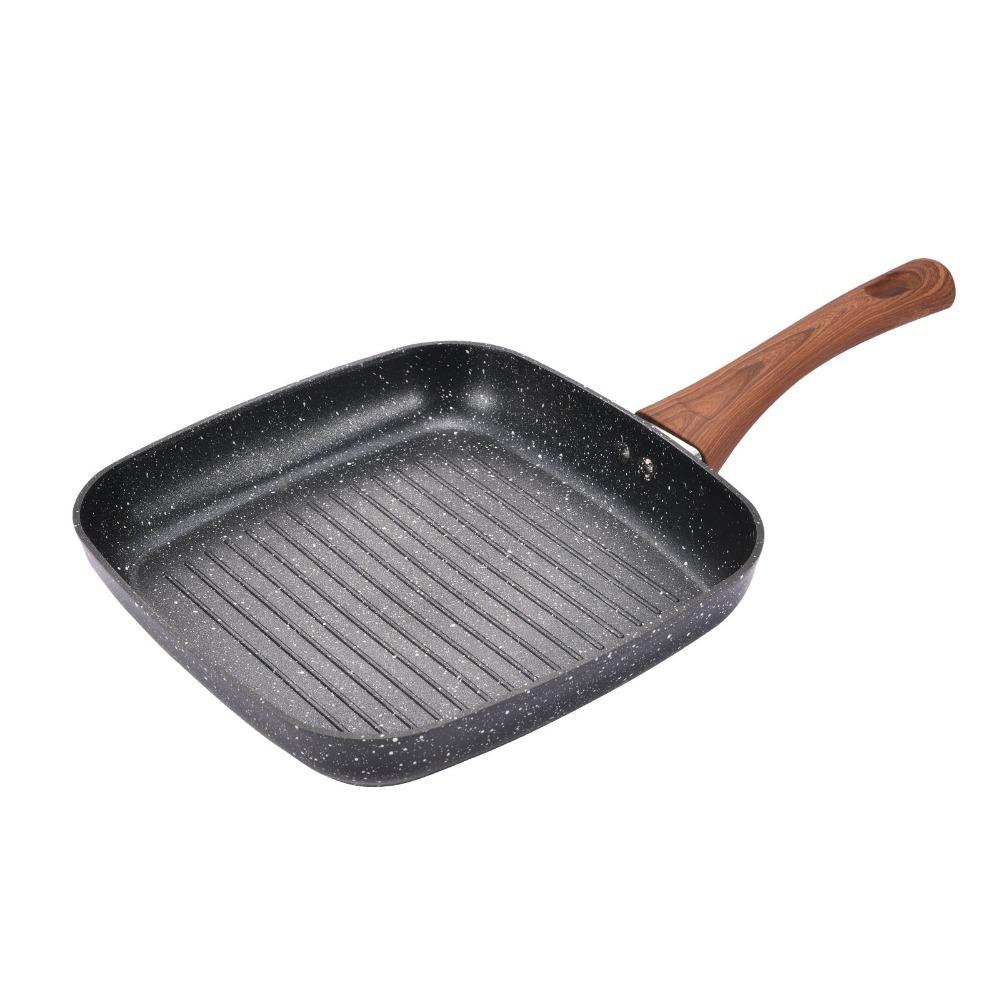 Nonstick Square Skillet Ergonomic Design Grill Pan Professional Cooking Griddle  Grilling