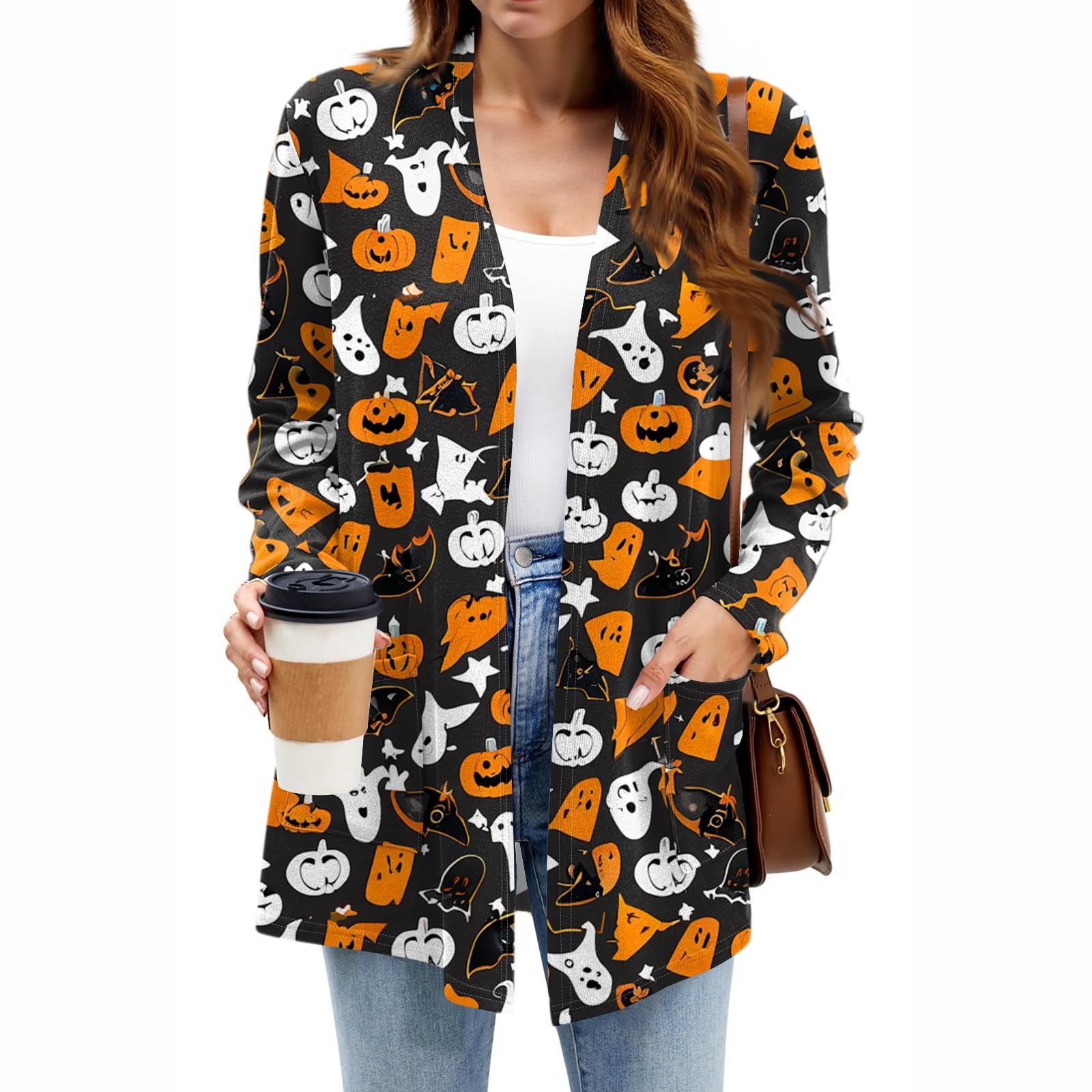 

Женские легкие кардиганы с открытой передней частью, с длинными рукавами, повседневные, свободные, тонкие кардиганы с карманами XL чёрный