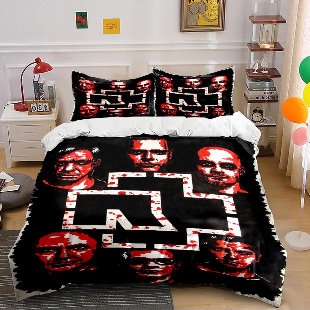 Rock Band Theme Bedding Set Bedding Set (1 Duvet Cover, 2 Pillowcases, Duvet Not Included)