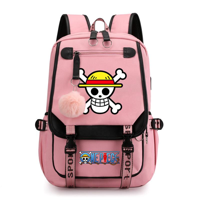 

Riman Peripheral Backpack Youth Student School Bag Computer Bag one piece backpack розовый