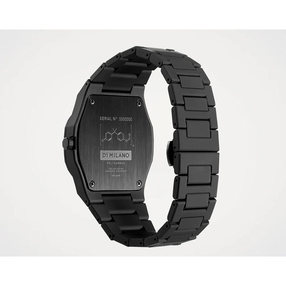 [D1 Milano] D1 Milano Męski Zegarek S Zegarek Pcbj10 Shadow Shadow 40,5 Mm Poliwęglan Czarny Czarny