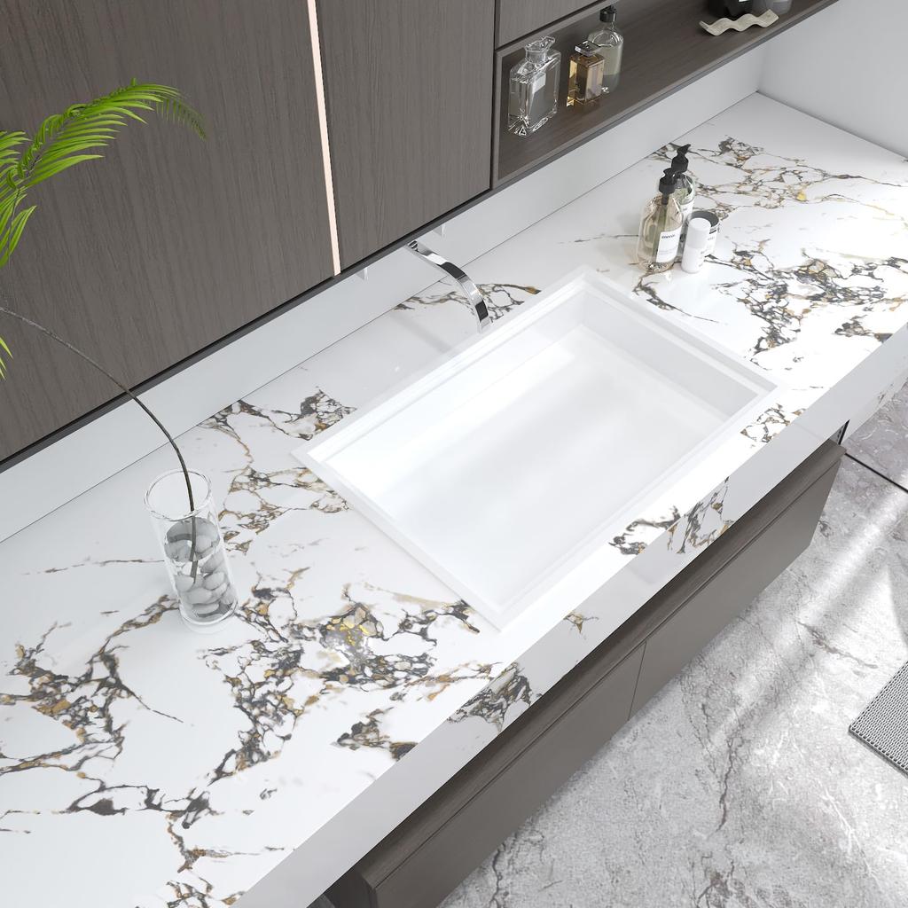 Adrmpest Marble Remake Wallpaper and Glossy Wall Stylish Ivory Marble Sheet for Furniture and Easy for 40cm Wide x 300cm Long Sticker, Thick,