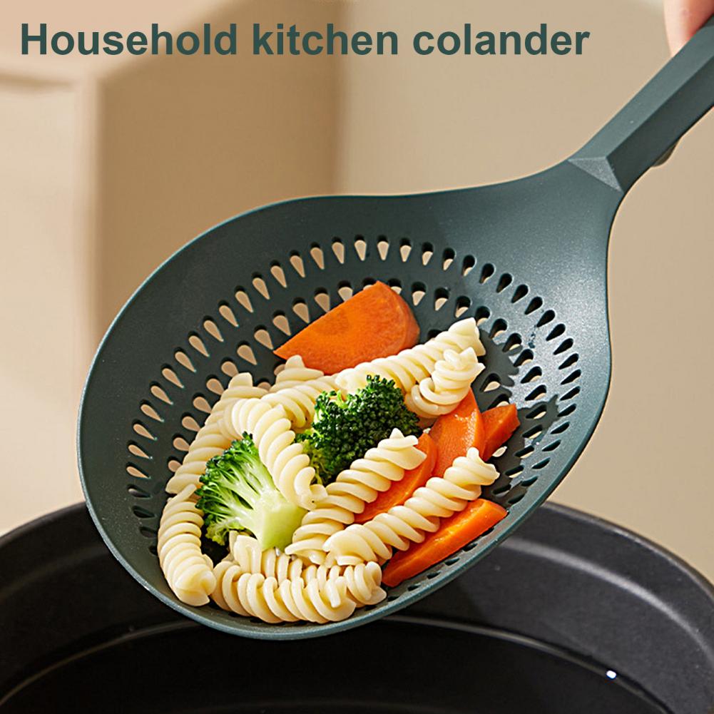 Skimmer Spoon Scratch-proof Scoop Colander Hook Design Hollow  Reusable All Purpose High Temperature Resistant Scoop Colander
