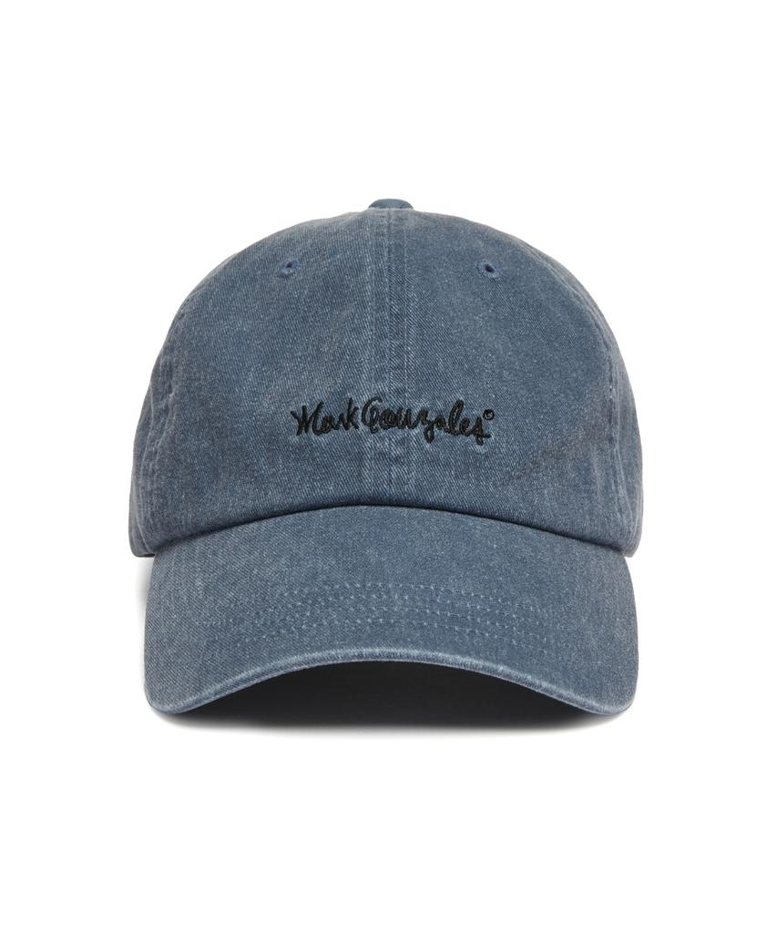 Mark Gonzales Signed Logo Washed Basic Ball Cap - Navy