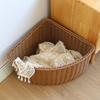 Tragbarer Eckkorb aus Kunststoff Belüftetes Regal Organizer Aufbewahrungsbox Ideal für Handtücher Kleidung und Haushaltsgegenstände