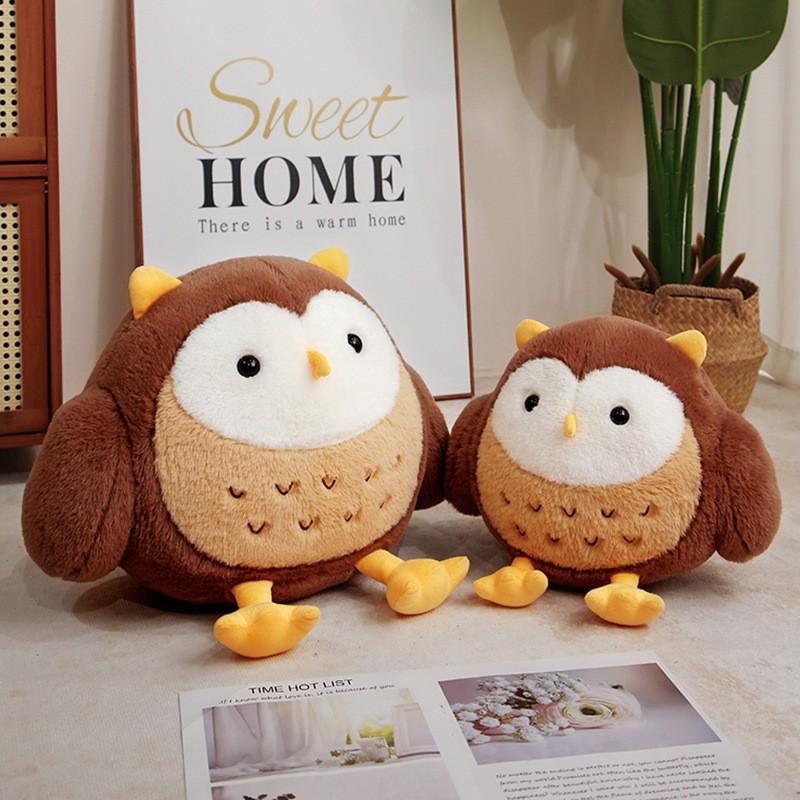 Adorable Plush Cartoon Owl Doll Toy Soft Stuffed Animal For Kids And Adults Gift