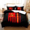 Red Soviet Socialist Republic USSR Flag Bedding Set Single Twin Full Queen King Size Bed Set Aldult Kid Bedroom Duvetcover Sets