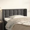 VidaXL Headboard with Ears Dark Grey 83x16x78-88 Cm Velvet3119233