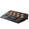 Rubber Curb Ramp 4.25" Rise Height Sidewalk Curb Ramp, 11.8" Width 19.7" Length Driveway Ramp for Curb, 15T Heavy Duty Rubber Ramp for Forklifts,