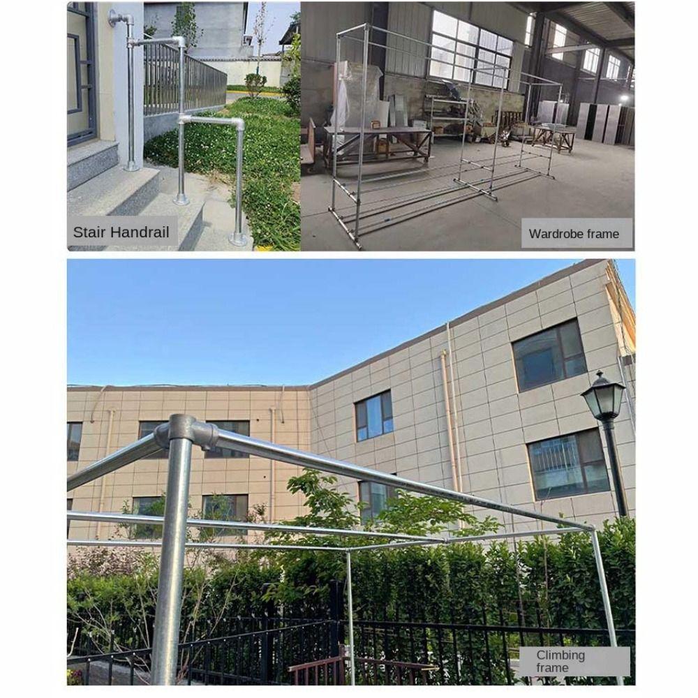 1\2''/3\4"/1'' Frame Fasteners Fixed Buckle Circular Pipe Connector Steel Tube Shelf