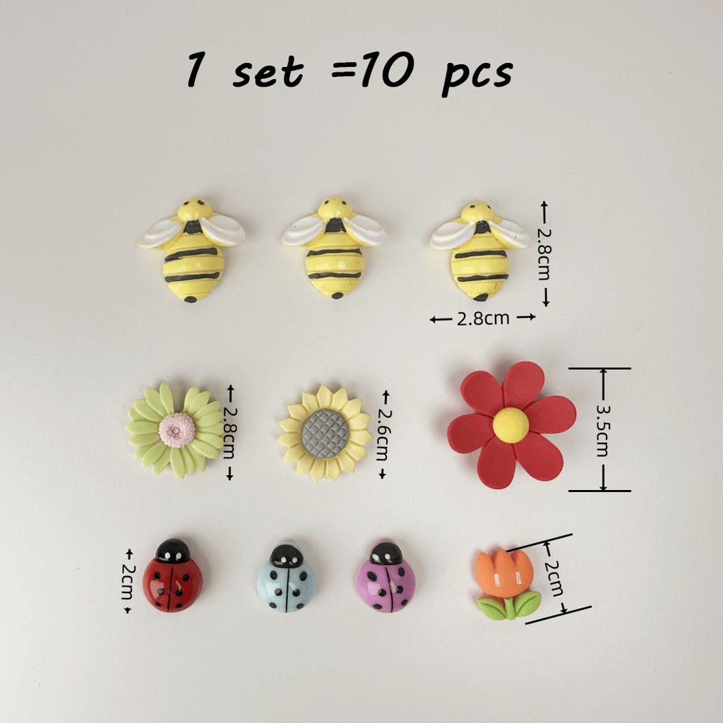 10ks Rozkošná sada magnetů na lednici • Odolný silný úchyt • Všestranná domácí dekorace do kuchyně a kanceláře Dárky