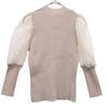 SNIDEL Long Sleeve Docking Rib Knit Sweater F Gurege Women Used